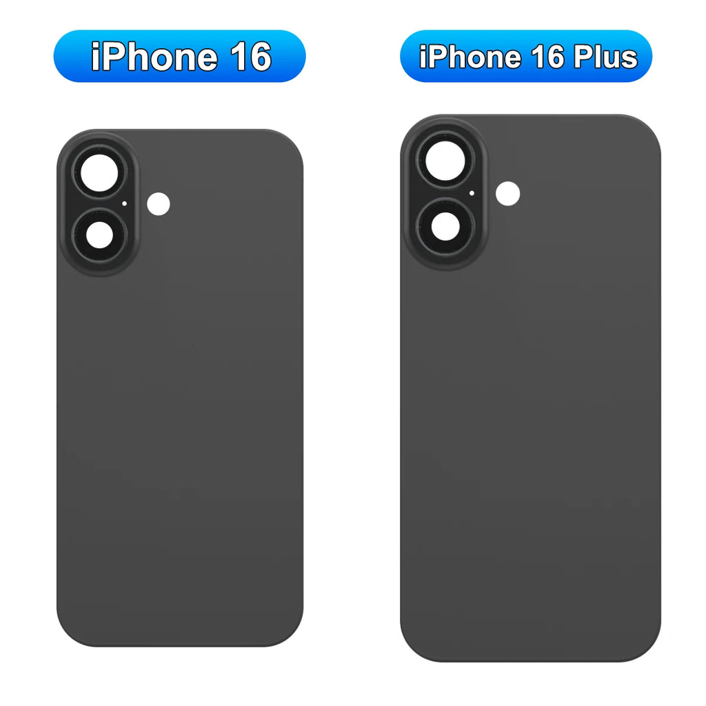 For iPhone 16 Battery Back Cover with Camera Lens Phone Rear Housing Case Replacement Part iPhone 16 Plus Back Cover Glass