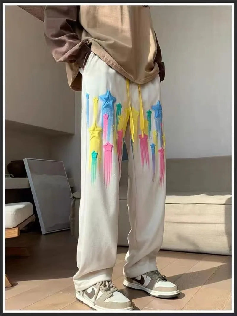 Men's Sweatpants Harem Sport Hip-hop Vintage Summer Slim Trousers Athletic New Items In Stylish Wide Leg Goth Man Sweat Pants Xl