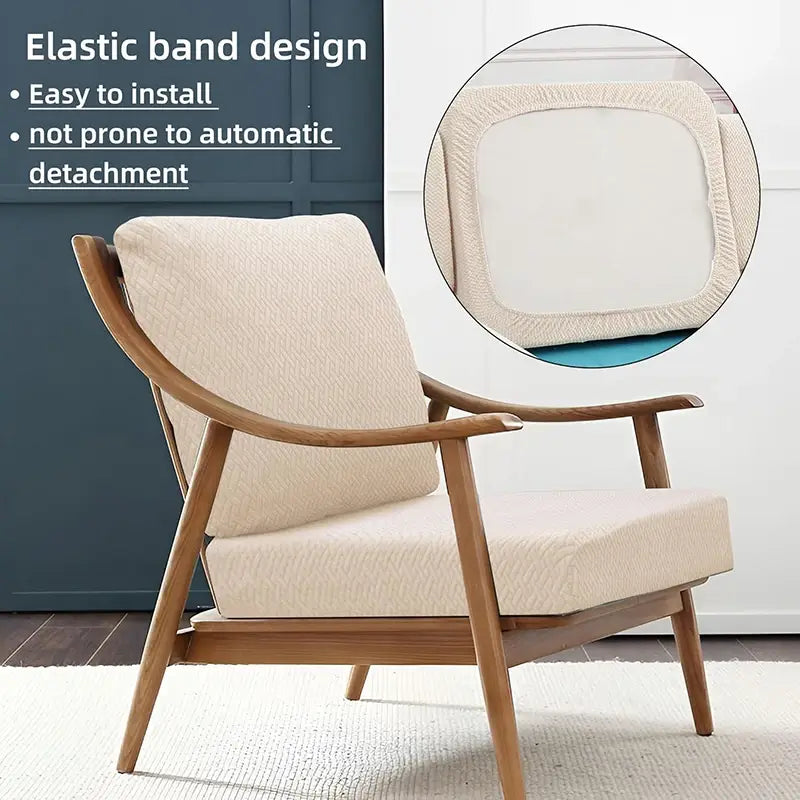 Outdoor Stretch Patio Sofa Cushion Covers Protector Stretch Removable Sofa Slipcover for Bedroom Office Living Room