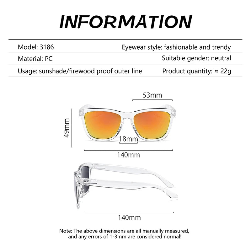 Sunglasses Anti-uv Sun Glasses Boys Girls Eyeglasses Coating Lens Driving Fishing UV400 Protection Sunglasses for Outdoor Sports