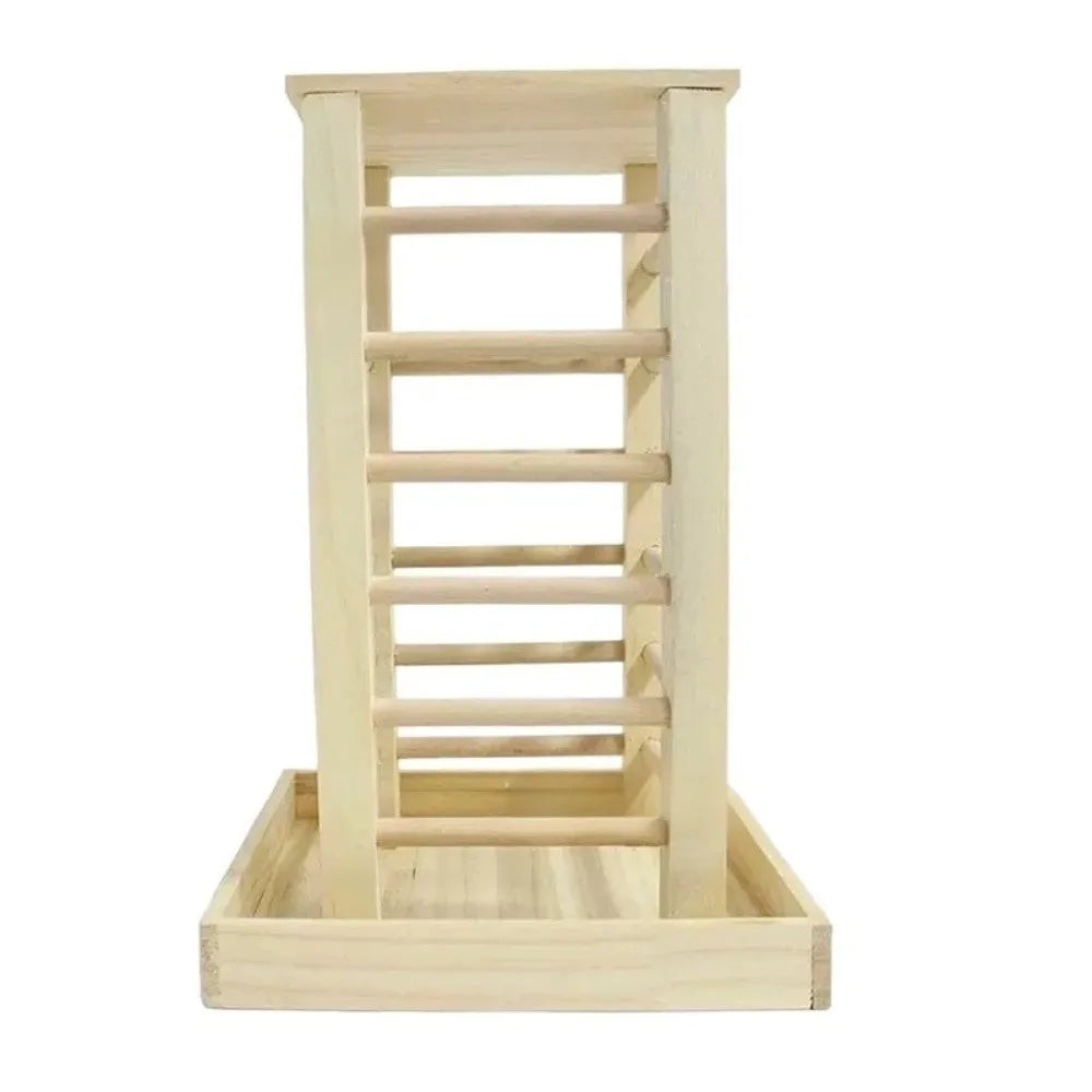 Pet Grass Rack Wooden Rabbit Hay Manger Durable Self-Feeding Hay Feeder Detachable Guinea Pig Feeder Rabbit Hutch