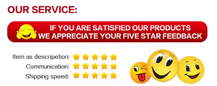 red banner with white text encouraging five star feedback and yellow smiley faces displayed on the back of an oversized checkerboard denim jacket for men streetwear.