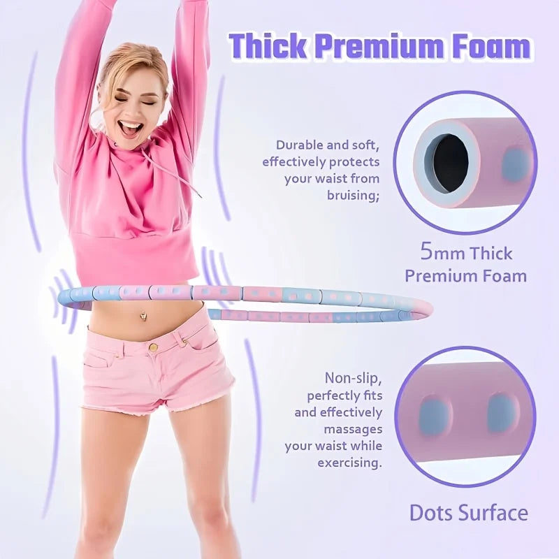 Detachable Sports Hoop, Adults Exercise, Easy Adjustable Weight,  Workout, Home Gym, Yoga Training, Fitness Equipment