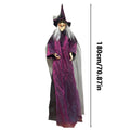 Halloween Talking Witch Outdoor Spooky Scary Witch Animatronic Voice Controlled Glowing Screaming Haunted House Party Decoration