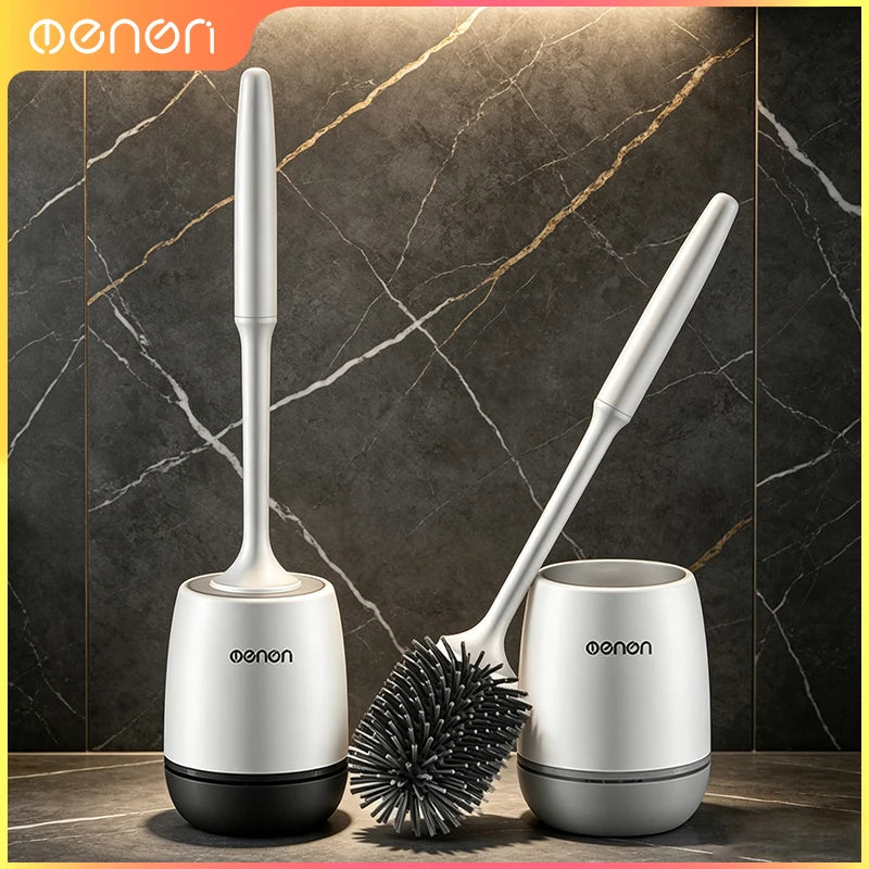 Wall-mounted Toilet Brush Bathroom Accessories Wall Floor Bathtubs Cleaning Tools Cleanliness Silicone Brush