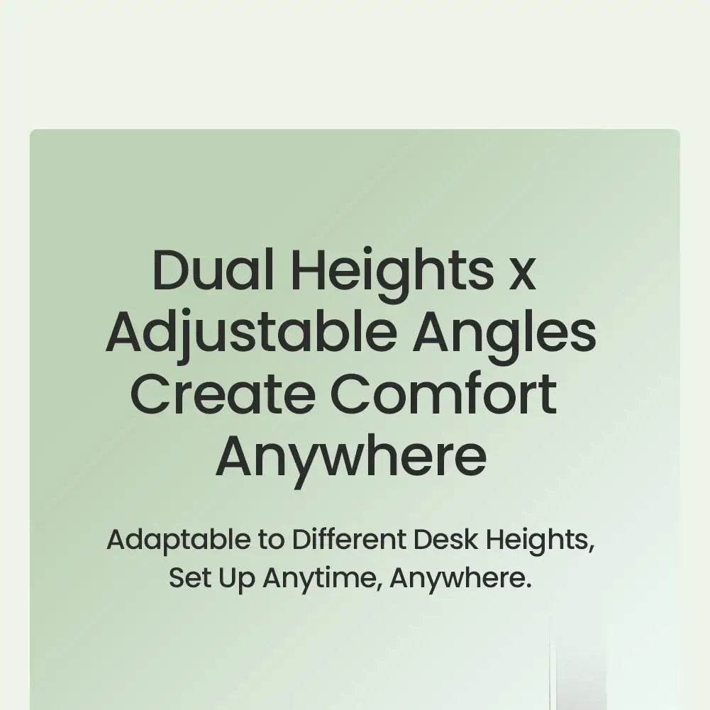 The nillkin dualwing adhesive laptop stand is a minimalist computer bracket type featuring dual heights and adjustable angles for comfort and adaptability to different desk heights anytime anywhere.