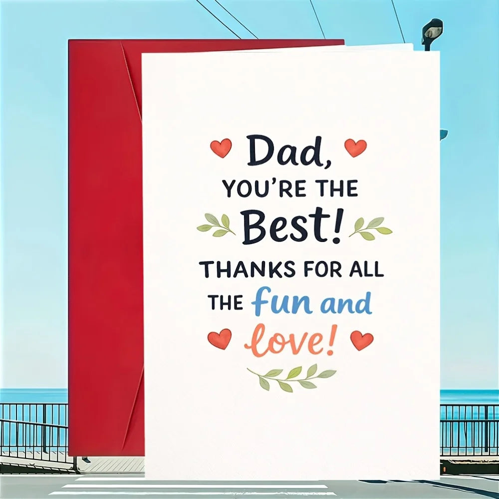 Dad, you are the best. Thank you for bringing us joy and love. A gift for our husband and a Father's Day card