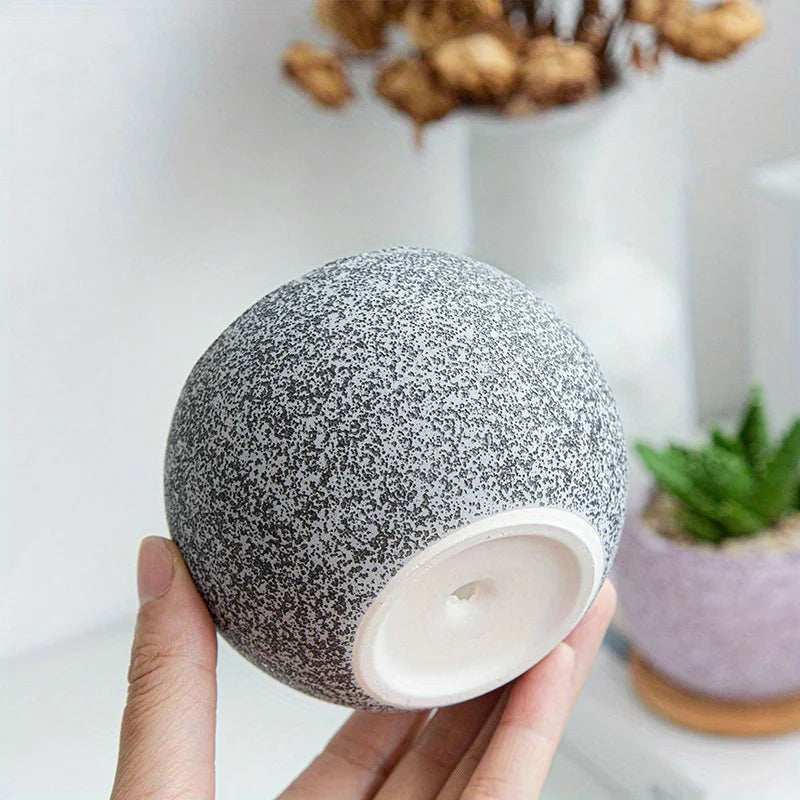 1pc Cute Flower Pot Creative Succulent Planters Ceramic Home Gardening Pots Indoor Outdoor Planters, Ceramic Pots for Plants