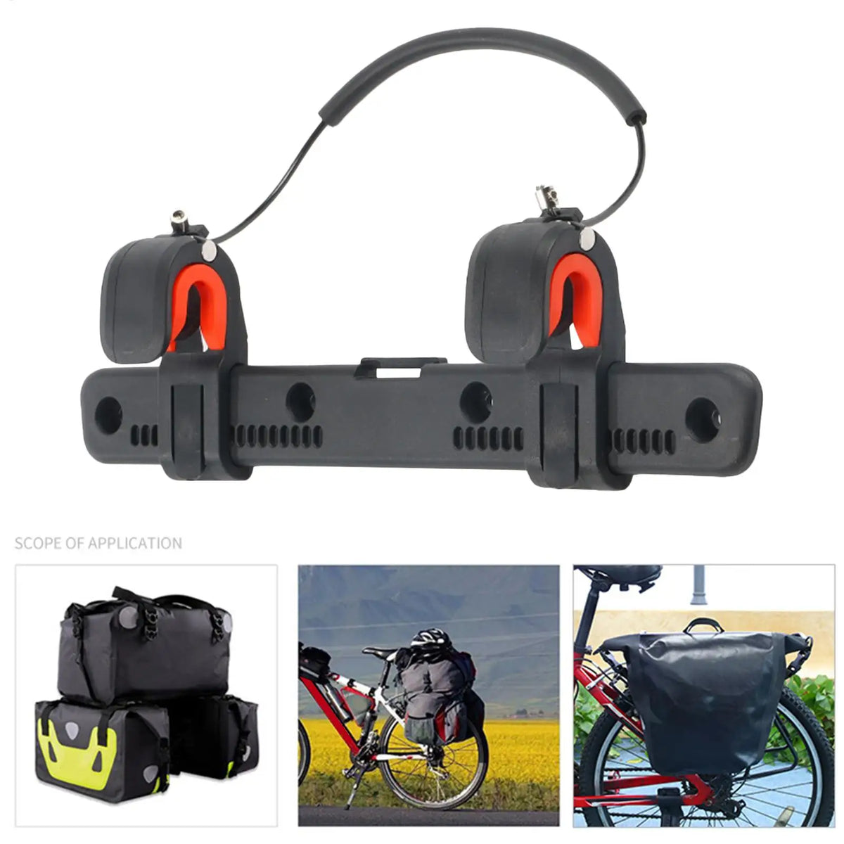 Bicycle Side Bag Buckle Motocross Saddle Rack Bag Buckle Bicycle And Motorcycle Pannier Rack Accessories For Bike