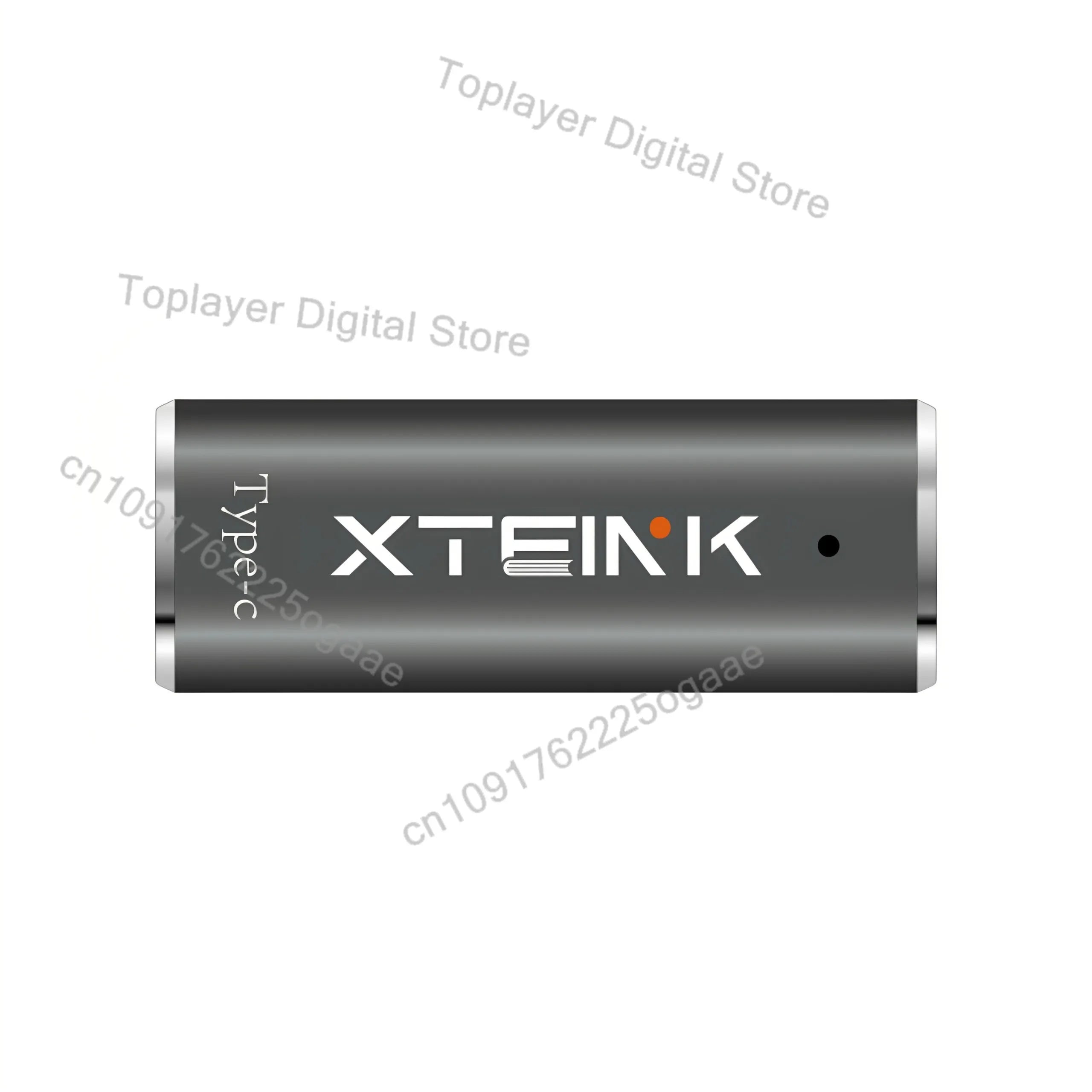 black xteik type-c usb flash drive with silver metallic ends and white branding compatible with magnetic charging dock for xteink x4 pro official original accessory