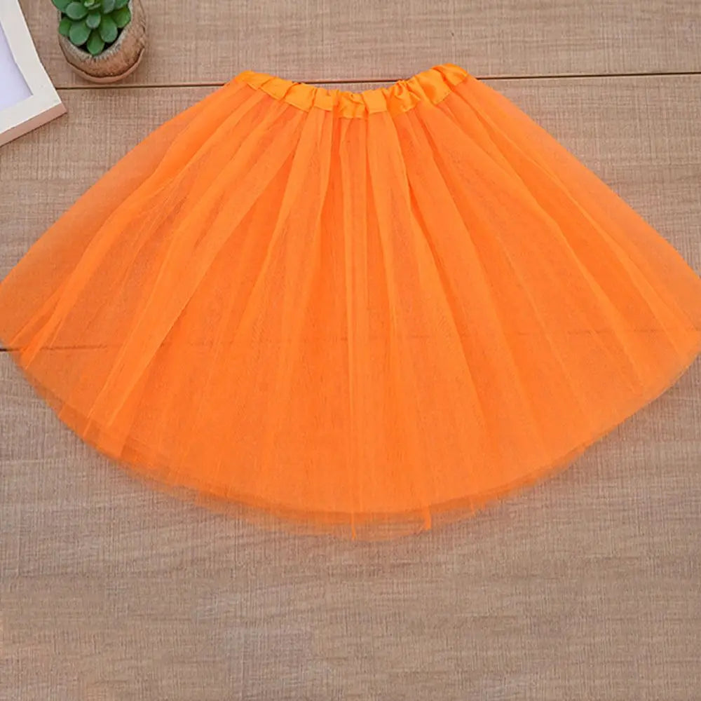 Fashion Elastic Pleated Dance Party Ballet Skirts Tutus Skirt Puffy Skirts Lolita Petticoat