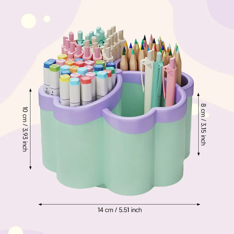 New Desktop Storage Box with 4 Compartments Organizer for Office Desk Stationery & Sundries