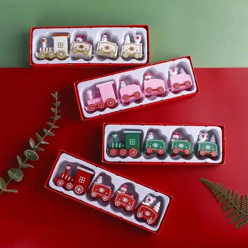 Christmas Train Merry Christmas Decorations For Home Cristmas Ornament Xmas Navidad Noel Gifts Happy New Year 2025 Gifts