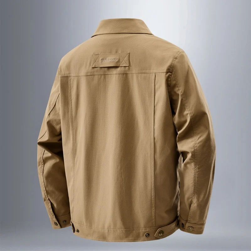 Men's Tactical Military Jacket Autumn Winter Tactical Cargo Jackets Men Casual Multiple Pockets Windproof Outdoor Workwear Coats