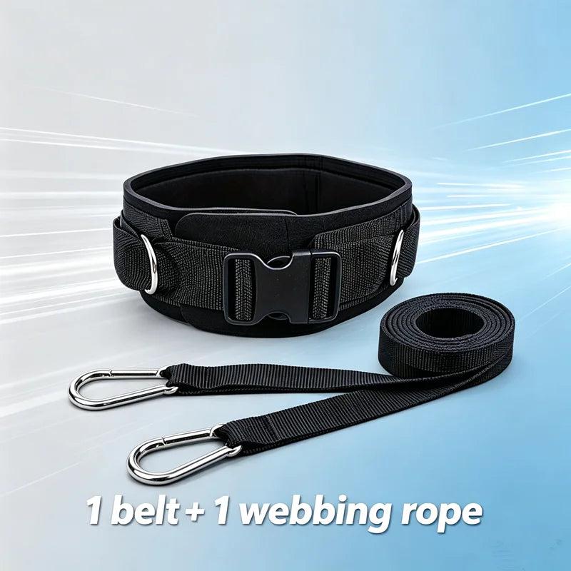 Resistance Running Speed Harness Belt With Pull Strap Weighted Sprint Waist Belt Training Equipment For Soccer Basketball Fitnes