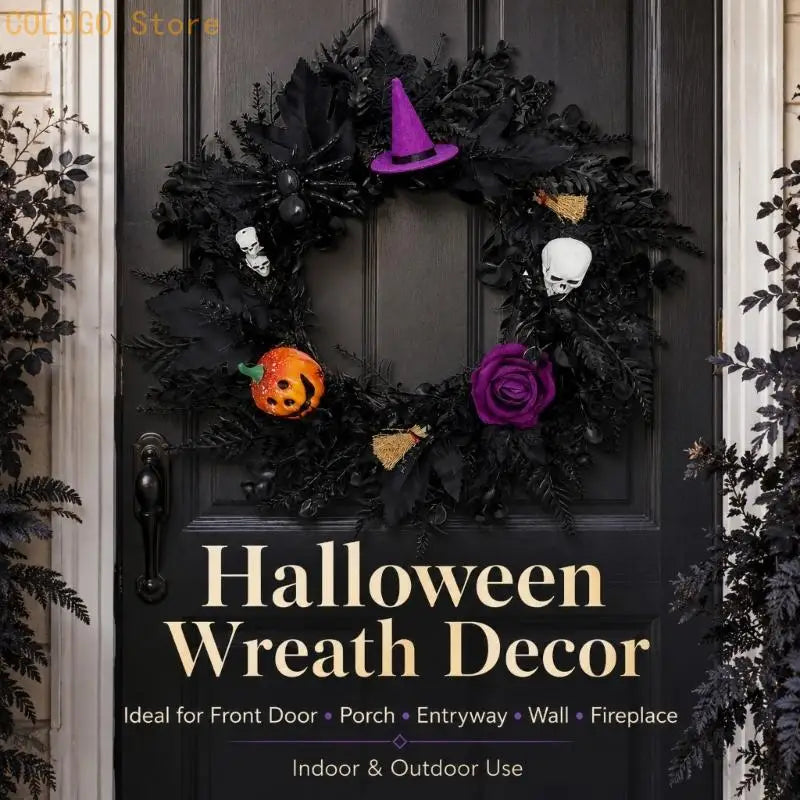 Holiday Party Wreath for Wall or Door Seasonal Accent Decoration D0LD