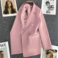 Office Blazers For Women 2023 Casual Fashion Long Sleeve New White Black Single Button Jackets Coats Blazer