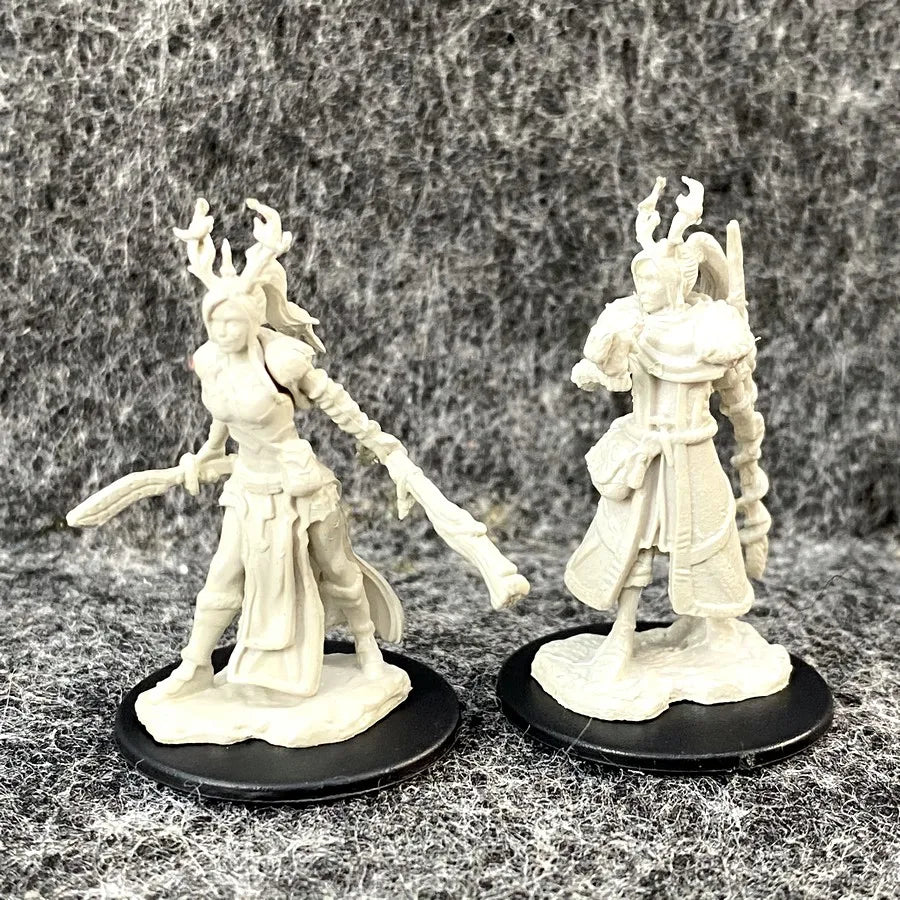 Lot Skeletons Dragonborn Fighter Orc Barbarian Paladin Dwarf Fighter Warlock Miniatures Nolzur's Miniatures Board Game Models