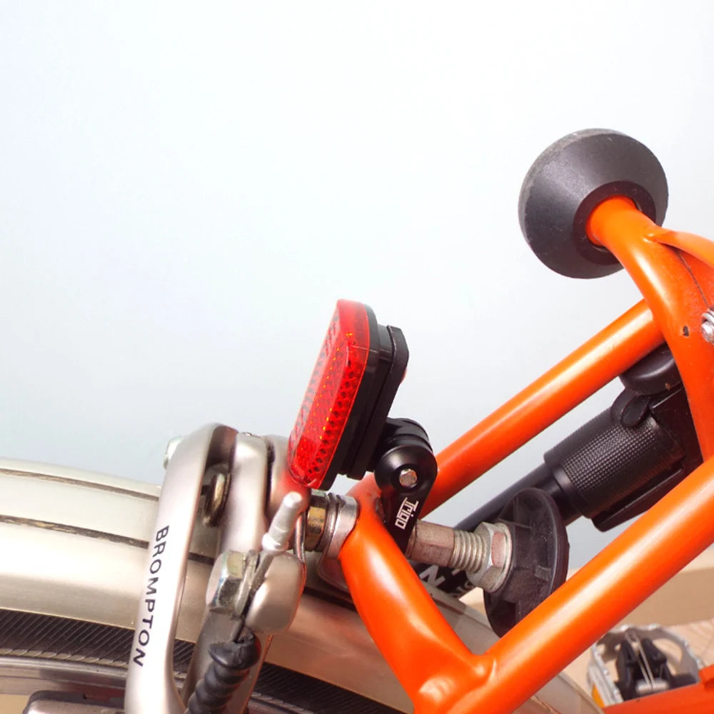 TRIGO Bike Tail Reflector Mount Rear Camera Light Bracket Holder Fit for Fnhon Brompton Pikes 3Sixty Folding Bike Accessories