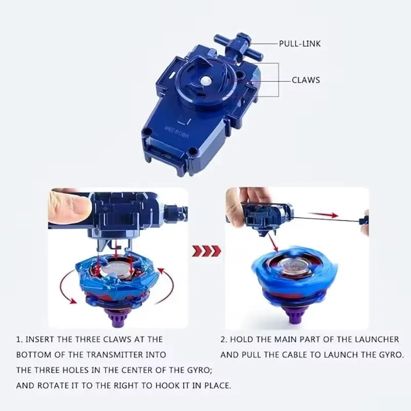 Gyro Accessories Are Available in A Variety of Colors, Cable/Strip Launcher Handle, Competitive Gyro Toy Accessories