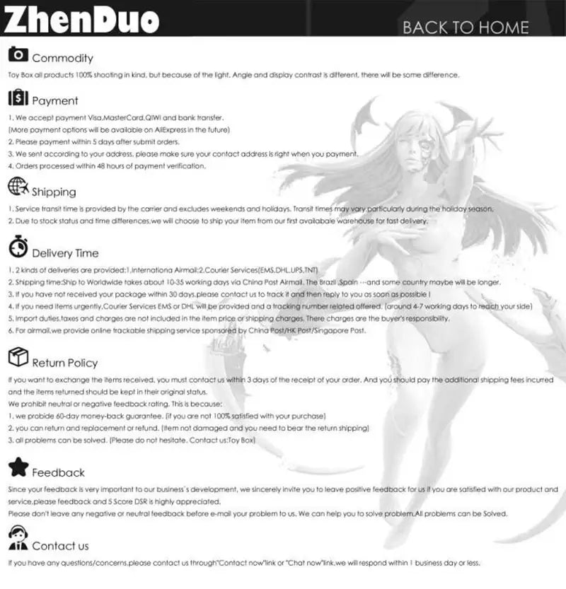 Black and white illustrated anime-style character with long flowing hair and wings featured on remote control induction helicopter led light highlighting charging time and flight time.