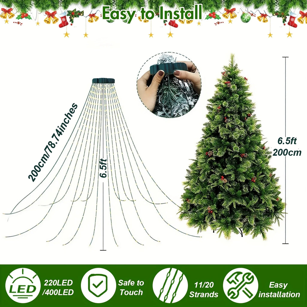 Christmas Tree Decoration light, USB powered mood light suitable for indoor and outdoor use, Christmas, and holiday decoration
