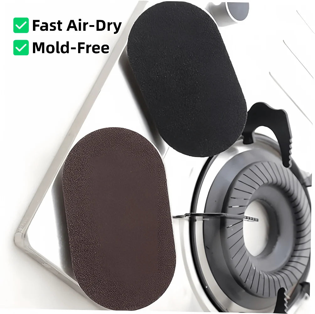 Kitchen Bathroom Cleaning Sponge with Handle Multipurpose Pot Scrubber Stove Cleaning Rust Removal NonScratch Dishwashing Home