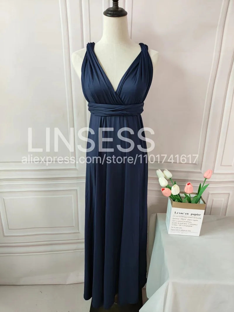 Bridesmaid Dress, Olive Green Maxi Bridesmaid Dress, Bridal Party Convertible Dress, Multiway Infinity Dress, Custom Dress