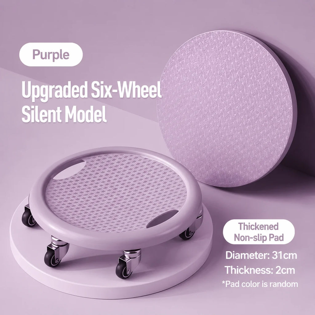 Ab roller wheel fitness silent abs workout equipment for men and women at home sliding with omnidirectional wheels for crunches