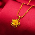 Women's Fashion Flower Pendant Necklace For Daily Wear Party Wedding Gift Brass Gold Plated Faux Gold Jewelry Accessories 2026