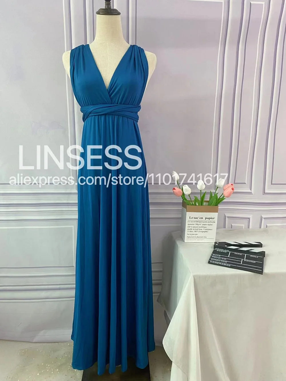 Bridesmaid Dress, Olive Green Maxi Bridesmaid Dress, Bridal Party Convertible Dress, Multiway Infinity Dress, Custom Dress