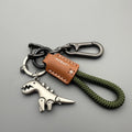 Keychain Motorcycle Car Leather Woven Rope Metal Key Fob Handbag Pendant Exquisite Decorative Accessory Stylish Small Gift