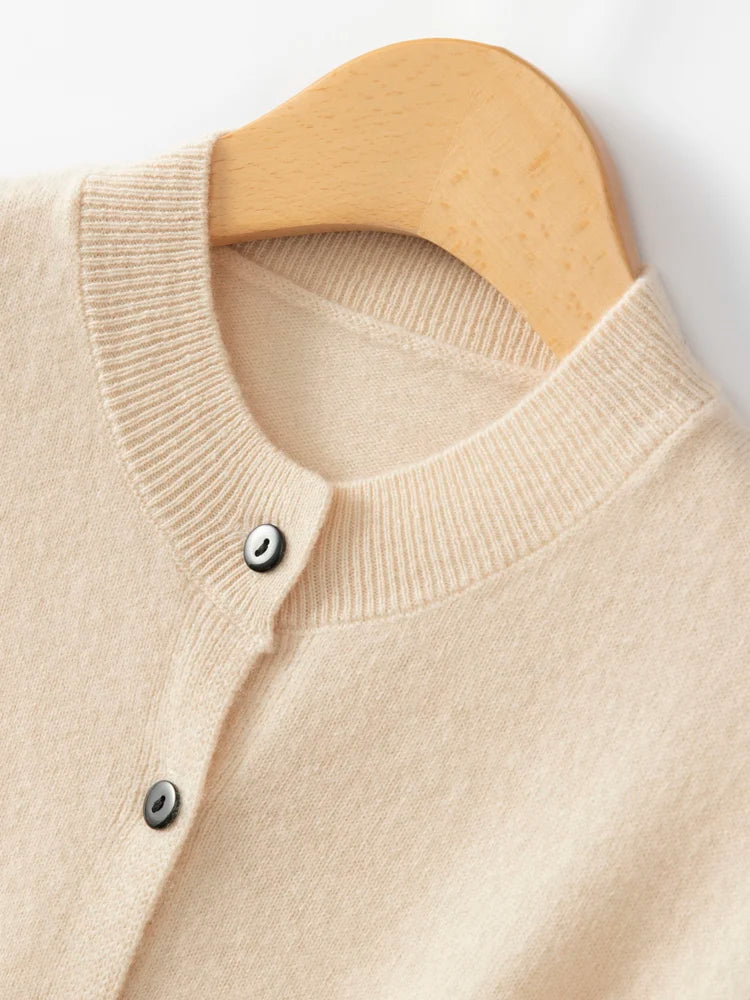 2025 New Women Wool Vest O-neck Sleeveless Cardigan Soft Simple Style Cashmere Sweater 100% Merino Wool Knitwear Waistcoat Tops