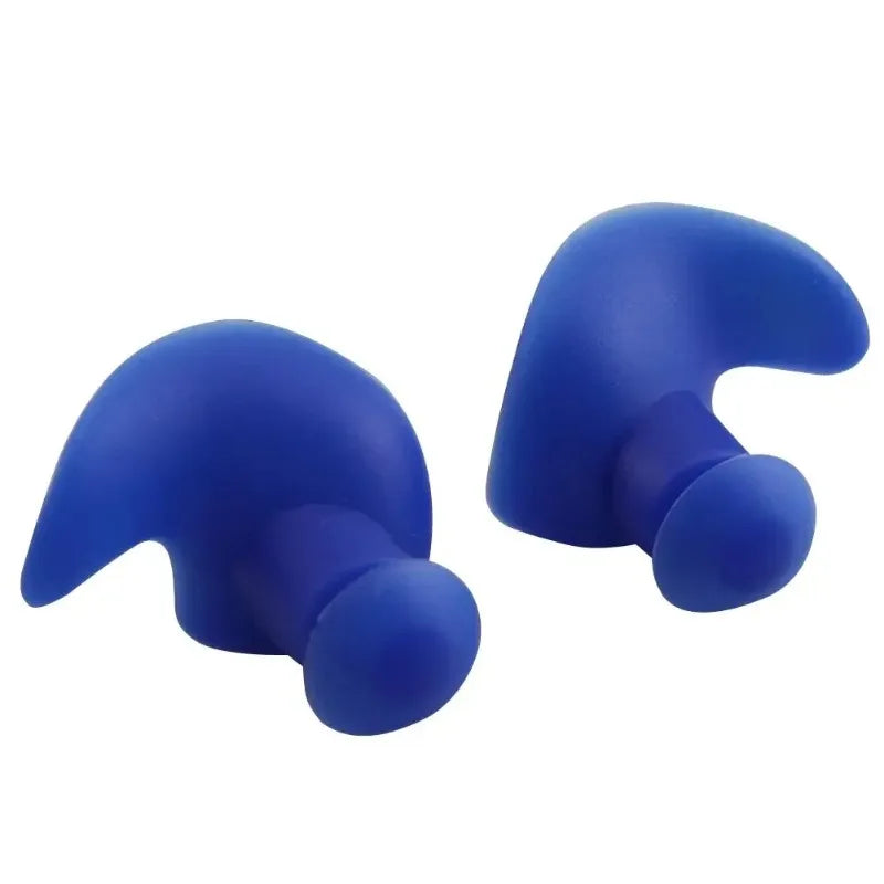 1 Pair Waterproof Silicone Earplugs - Soft Portable Swimming Accessories with Delicate Texture