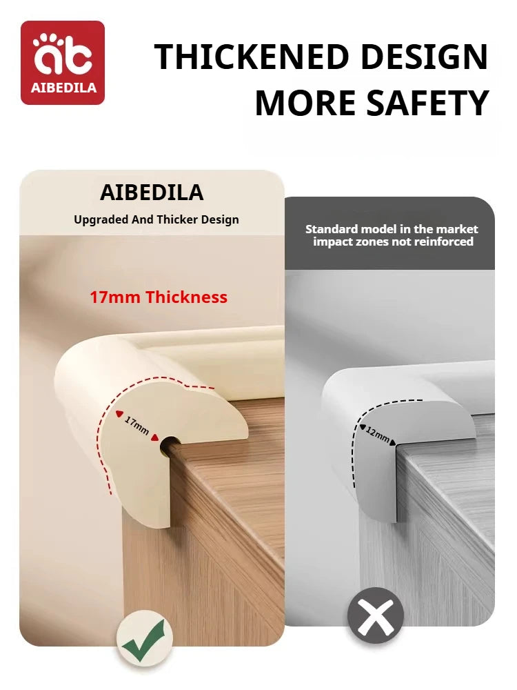AIBEDILA 5/10Pcs Baby Safety Corner Guards Pre-Taped Soft Anti-Collision Furniture Edge Bumpers for Toddlers Infants 0-5Y