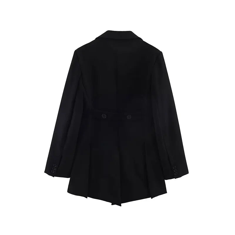 NLZGMSJ 2026 Spring Fashion Vintage Asymmetry Stylish Long Women Blazer Office Lady Fashion Jacket Female Blazer