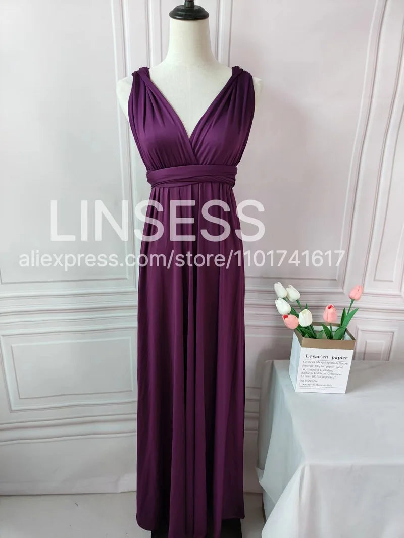 Bridesmaid Dress, Olive Green Maxi Bridesmaid Dress, Bridal Party Convertible Dress, Multiway Infinity Dress, Custom Dress