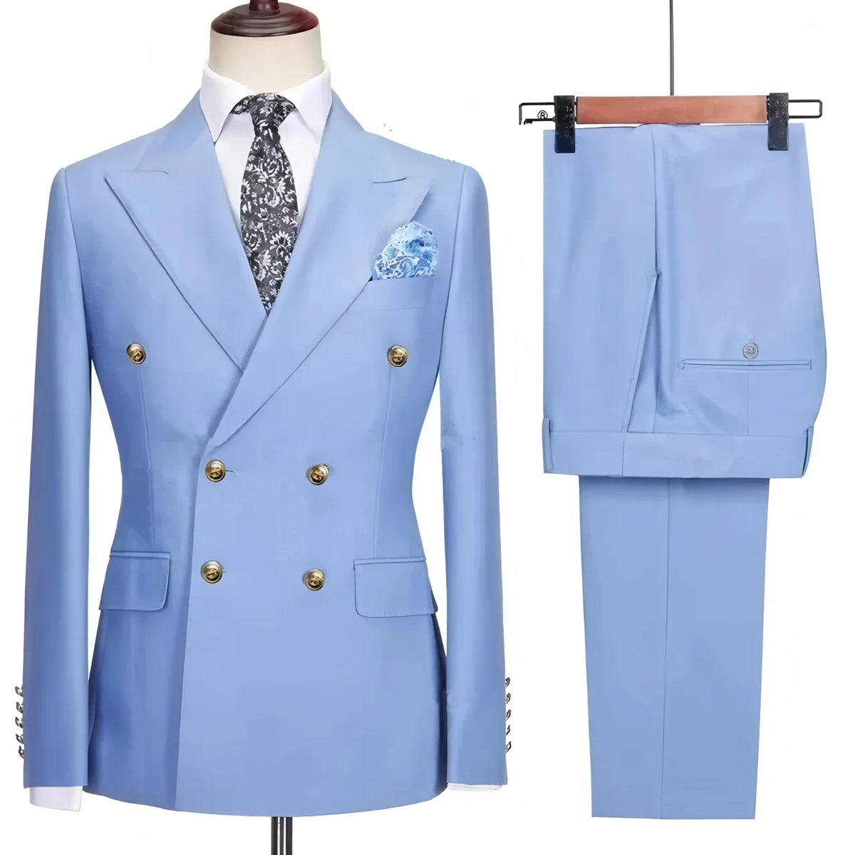 Men's Elegant Business Terno Casual Host Banquet Trousers Blazer Set Male Suit for Various Occasions