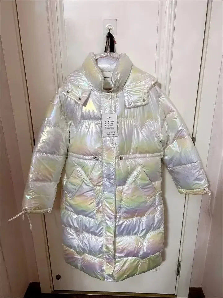 Fashion Women Winter Waterproof Long Parkas Cotton Padded Jacket Hooded Thick Warm Snow Coat Oversized Outerwear Female