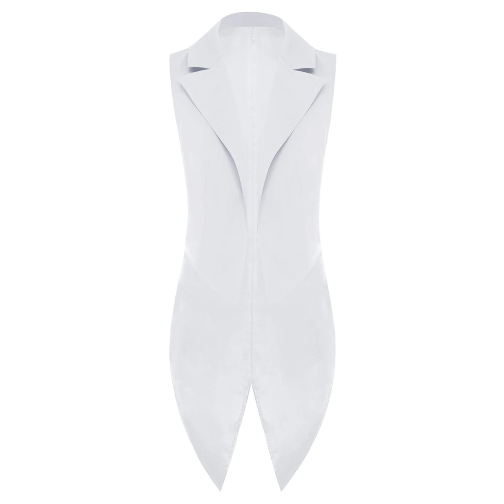Tailcoat for Women Nightclub Waitress Costume Swallowtail Lady Formal Suits Vest Tuxedo Waistcoat Fashion Jazz Dance Costume
