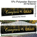 Congrats GRAD Banner Happy Graduation Banner Congratulations Graduation Backdrop Photo Props Graduation Party Supplies