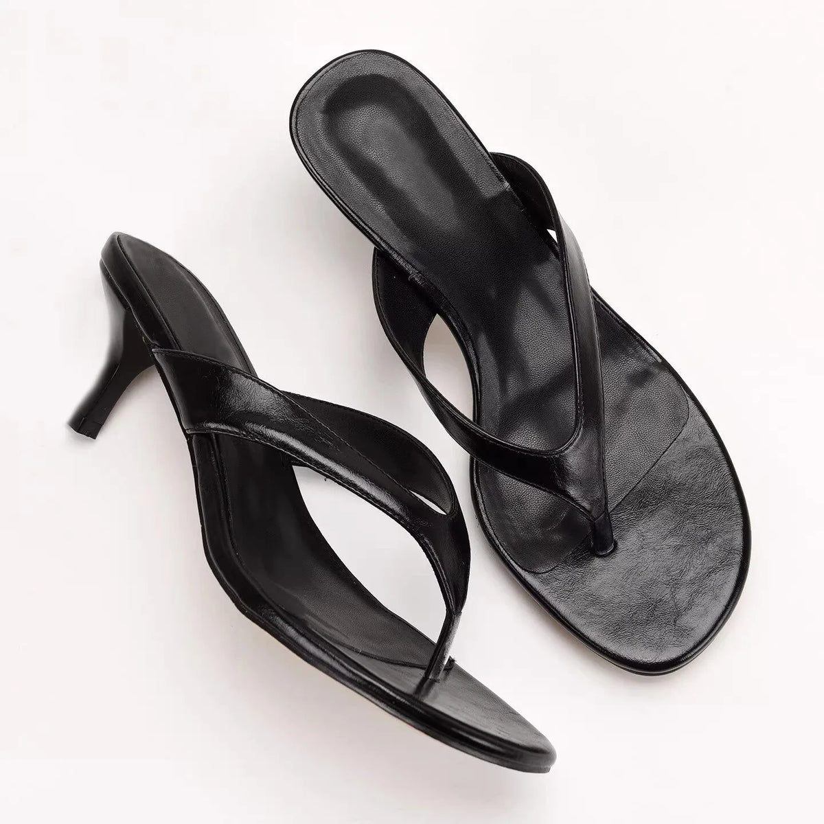 *Fashionable Hot Selling Elegant Sexy Casual Sandals for Women Summer New Comfortable Toe Clamped Banquet High-heeled Slippers