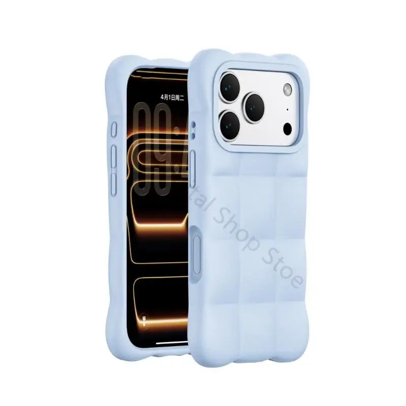 96BA Rounded Square Phone Cover With Covered Controls And Inner Layer for Phone 17