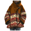 13 Colors Women Wool Coat Printed Hooded Woolen Coat Women Long Sleeve Loose Long Overcoat Women Coats And Jackets Winter Autumn
