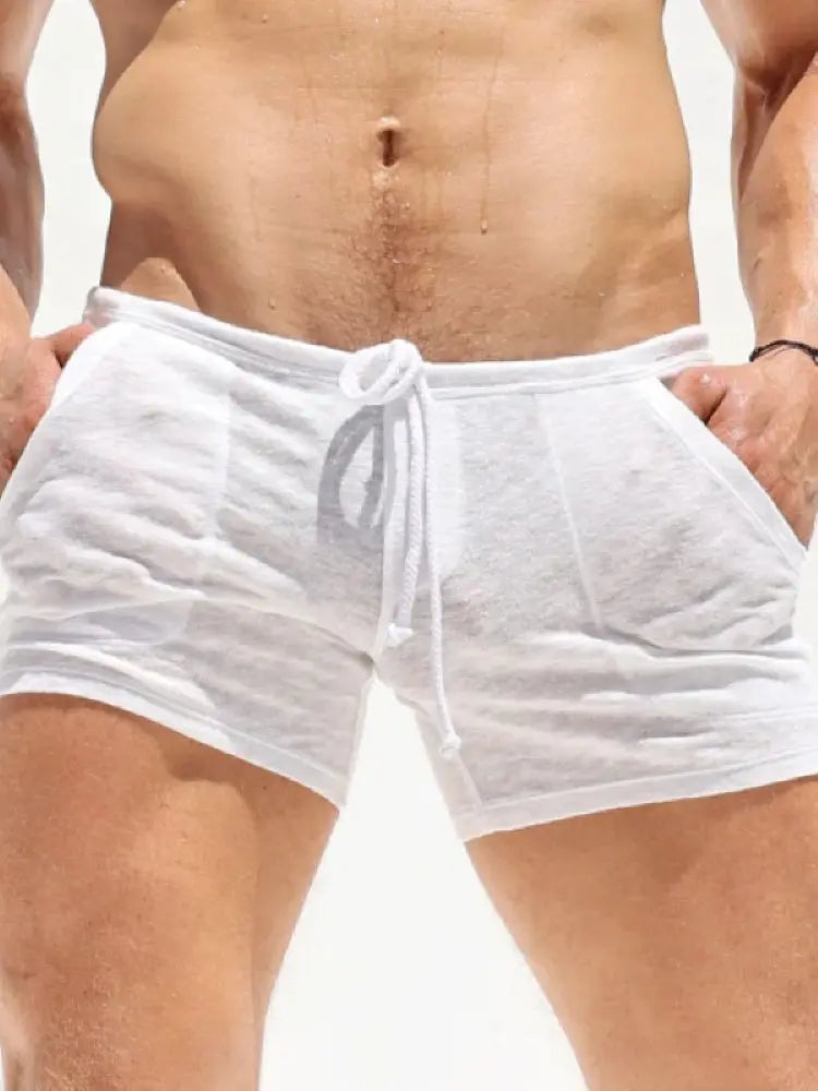 Men's Lightweight Bamboo Home Shorts Summer Comfortable Lounge Sleepwear Elastic Waist Casual Breathable Soft Pajama