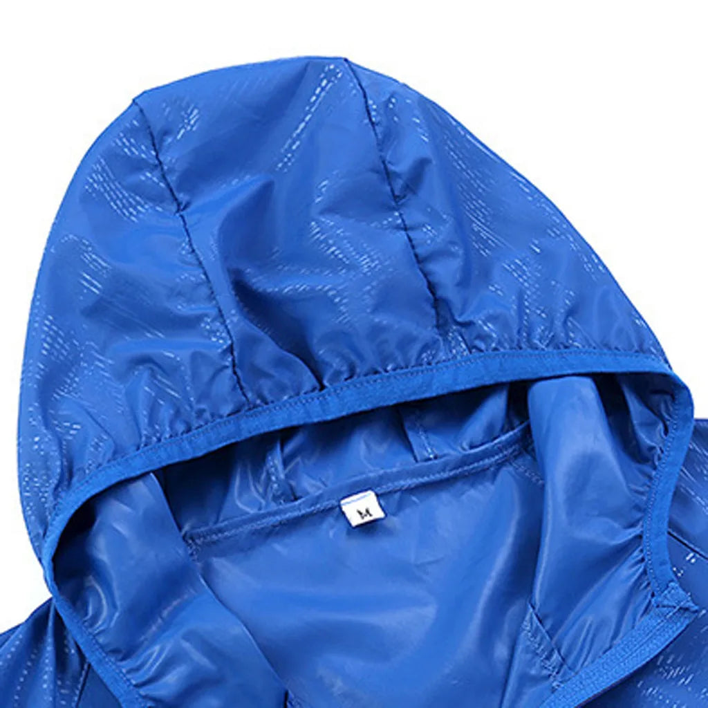 Men Women Hiking Jacket Waterproof Quick Dry Camping Hunting Clothes Sun-Protective Outdoor Sports Coat Anti UV Windbreaker