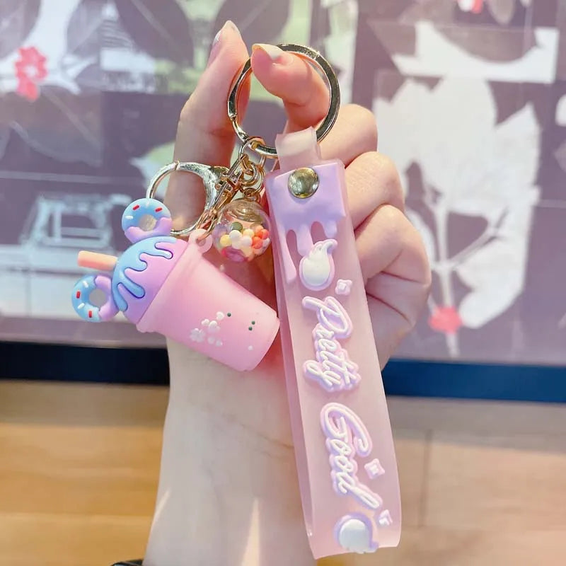 Creative Ice Cream Keychain Personalized PVC Hanger