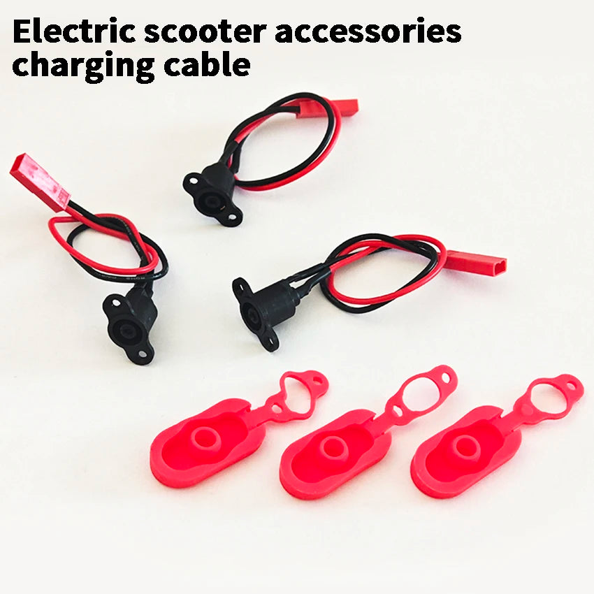 Charging Hole Including Waterproof Cover with Charging Cable Charging Port For Xiaomi Mijia M365 Electric Scooter Accessorie