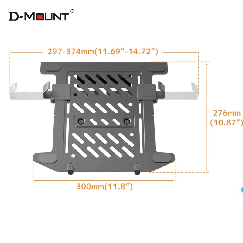 D-MOUNT LP8 10'-17' Laptop Desktop Holder Notebook Computer Mount Stand Laptop Clamp Accessories Width Adjust