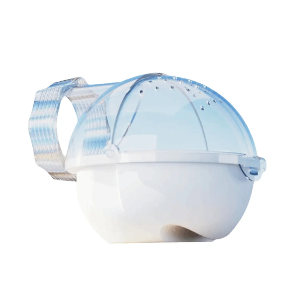 Cute External Hamster Bathroom Toy Toilet DIY Hamster Bathtub Pet Accessories Acrylic Hamster Sauna Room Hamster Care